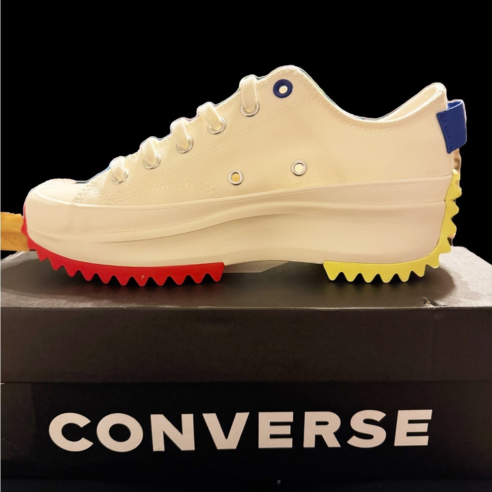 Converse Run Star Hike OX Egret/Blue Flame/Red